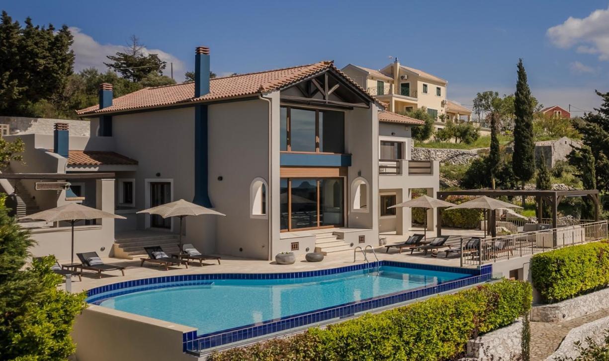 Luxury Villa Karmaniolos Fiskardo Kefalonia Bagian luar foto