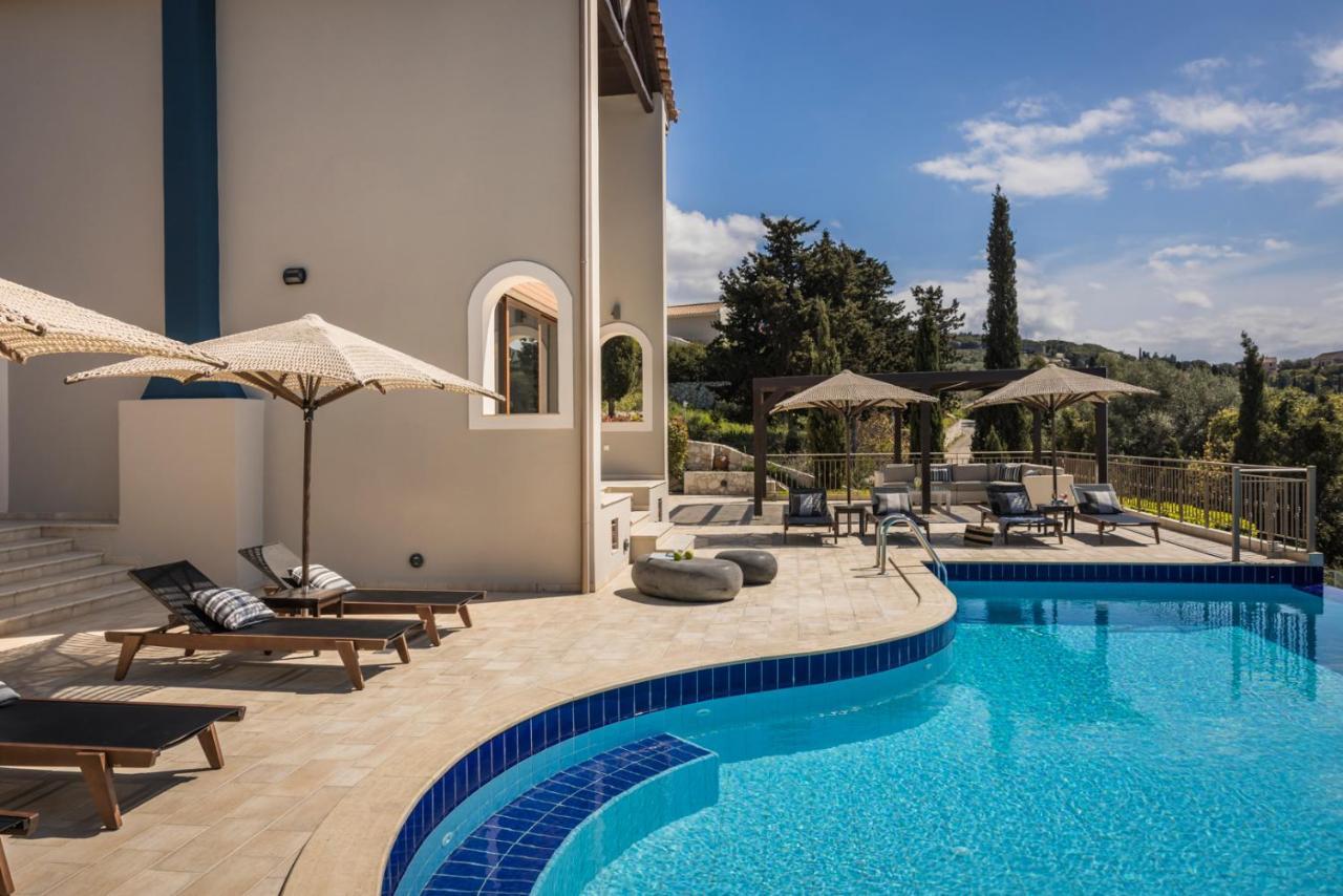 Luxury Villa Karmaniolos Fiskardo Kefalonia Bagian luar foto