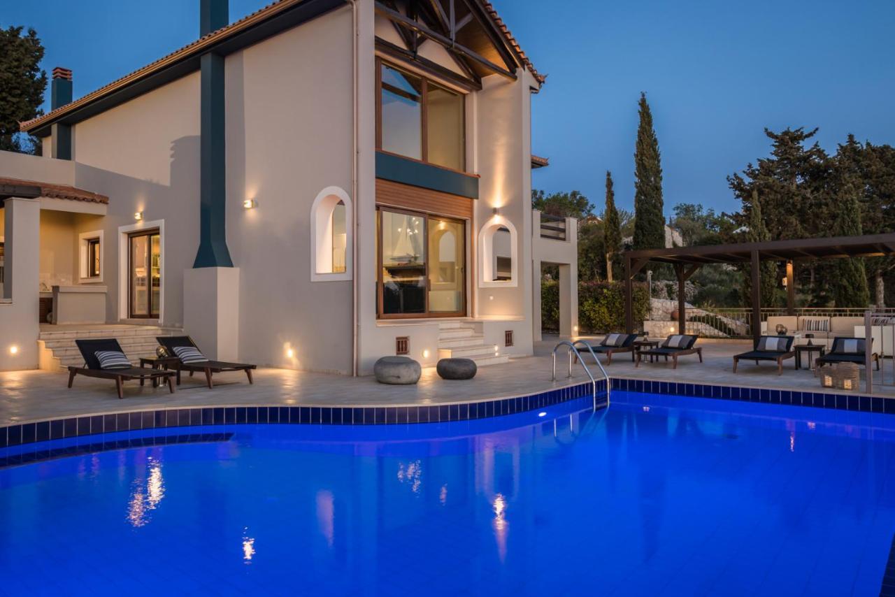 Luxury Villa Karmaniolos Fiskardo Kefalonia Bagian luar foto