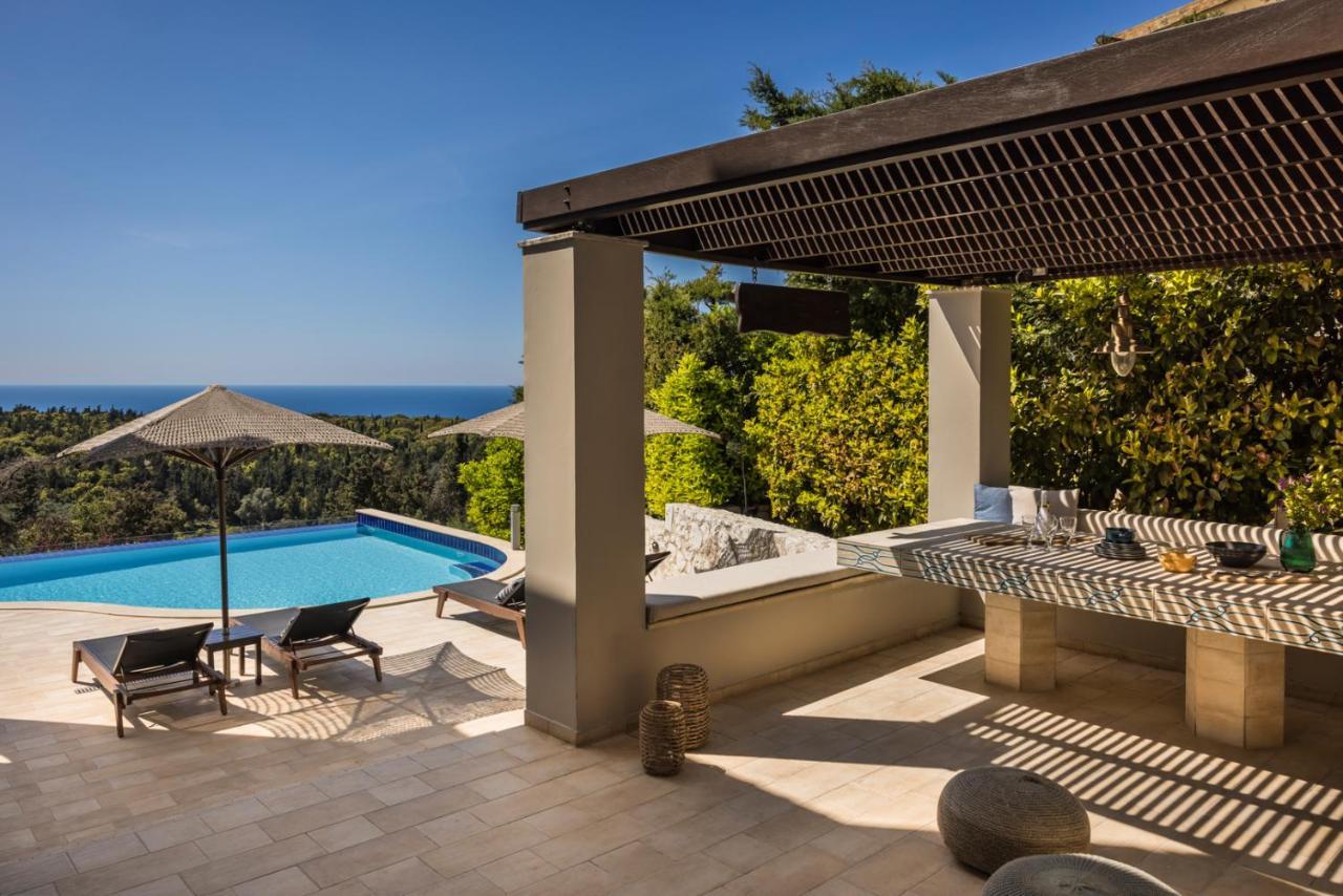 Luxury Villa Karmaniolos Fiskardo Kefalonia Bagian luar foto