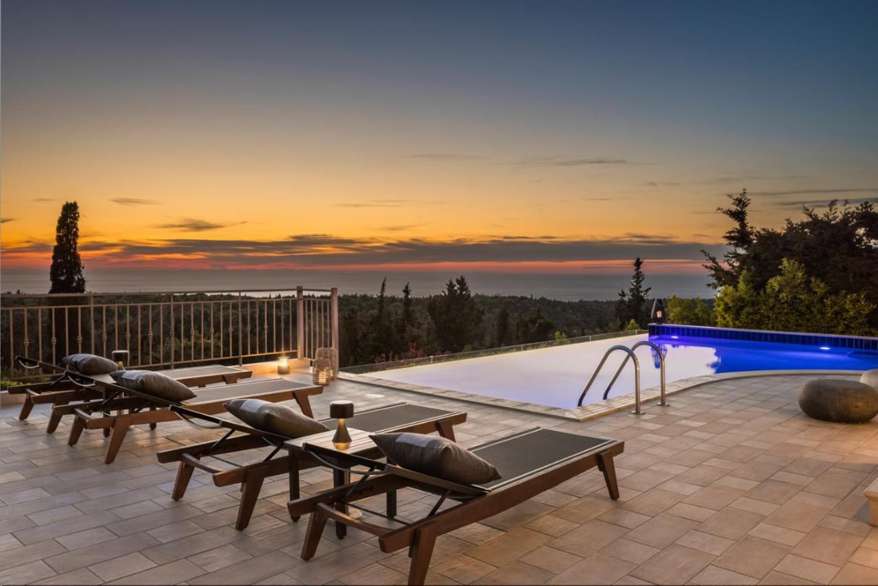 Luxury Villa Karmaniolos Fiskardo Kefalonia Bagian luar foto
